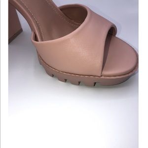 Pink Chunky Heel